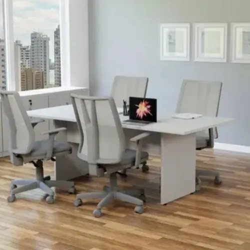 Mesa de Reunião - Mesa Retangular - Mesa Escritório Office