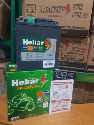 Disk Baterias com a entrega e instalação Bateria Heliar de moto