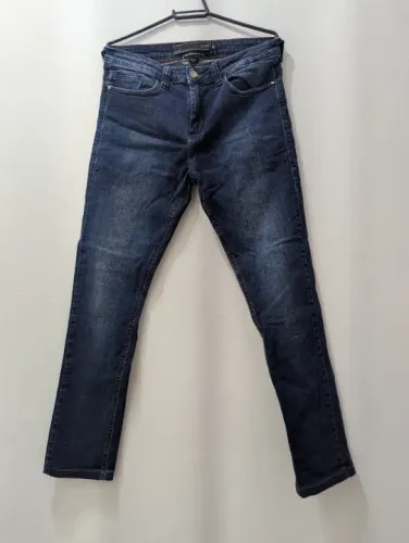 calça jeans slim fit base jeans - grupo dudalina