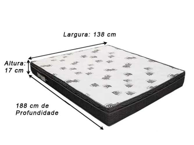 Colchão Casal D45 ORTOBOM IMPERDÍVEL a654