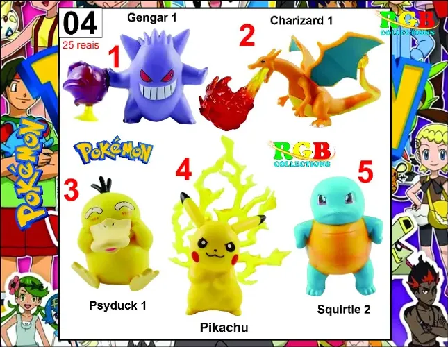 Miniaturas Pokémon IV (venda por unidade ou coleção)