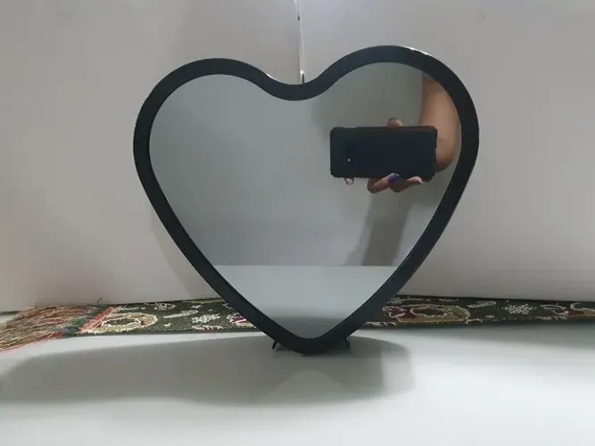 Coração espelho led