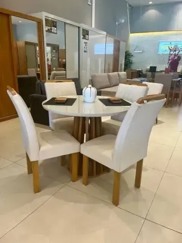 Mesa de Jantar Berlim Redonda Pague na Entrega!