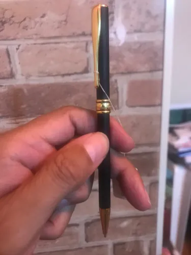 Caneta aurora epóxi preta esferográfica 