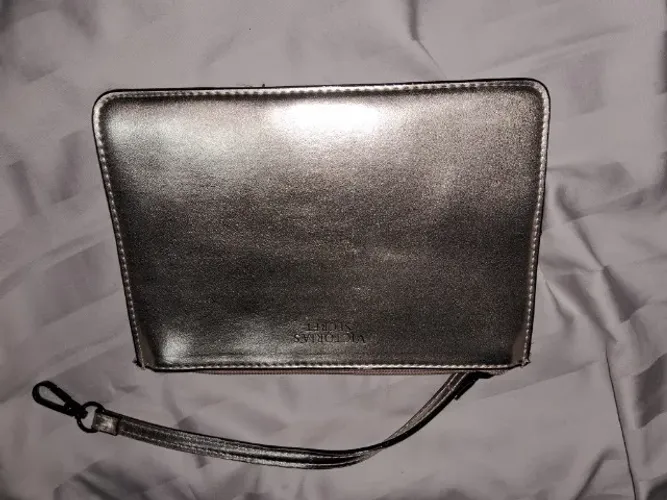 Carteira Victoria Secret dourado rosa 20 x 14 nova