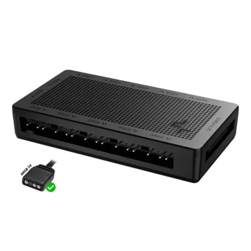 Hub ARGB 3 Pinos 5V Deepcool SC700 12 Portas 5V - R-SC700-BKNSNN-G - WZetta