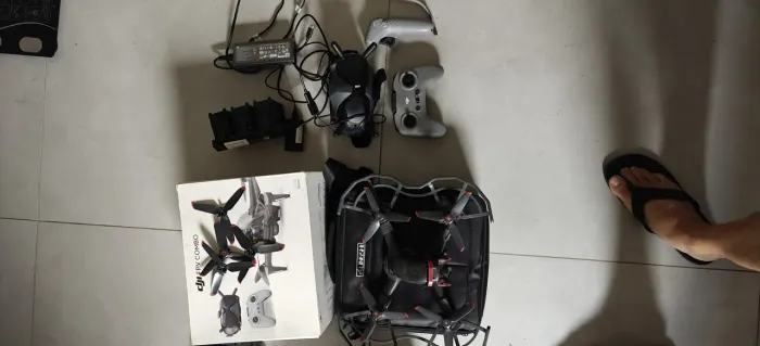 Drone dji fpv como fly more com 4 baterias motion control + controle + óculos Goggles