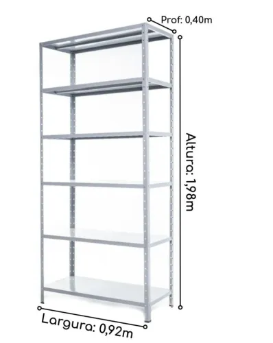 Prateleira Metal 40 cm - Nova