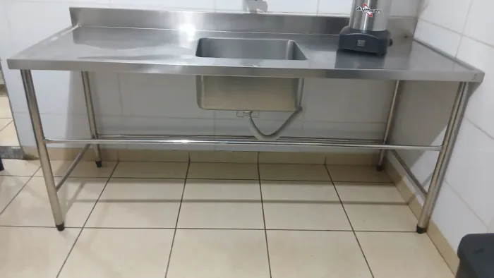 Pia de inox industrial