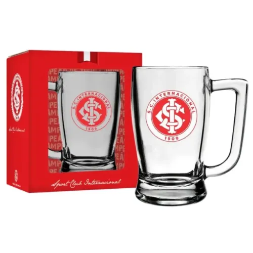 Caneca Vidro Taberna Inter 340ml