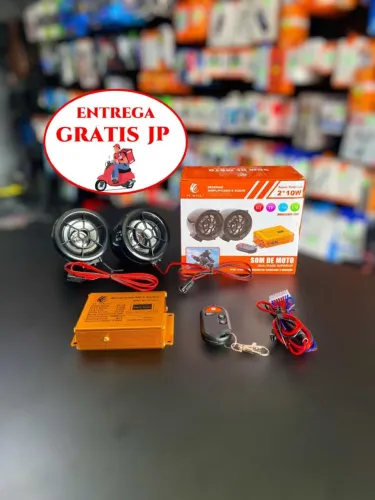 CAIXA DE SOM PARA MOTO COM CONTROLE E ALARME H?SUL HSY-2501