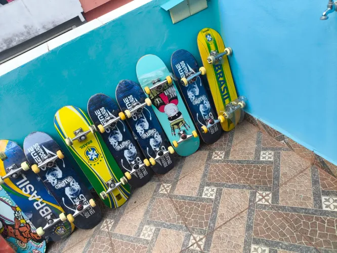 Skate Completo aceito cartão