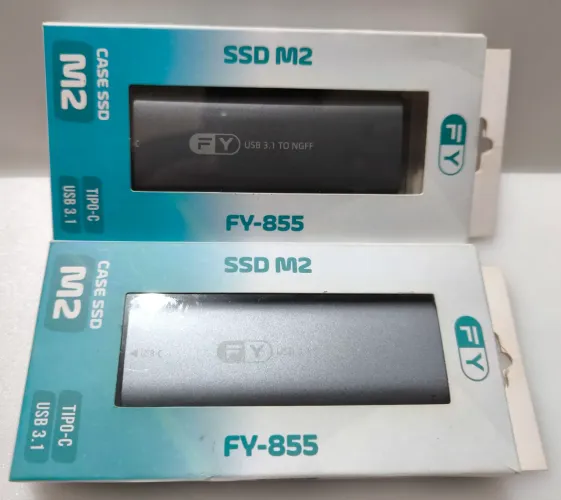 Case Adaptador SSD M.2 NGFF para USB 3.1 Tipo-C FY-855