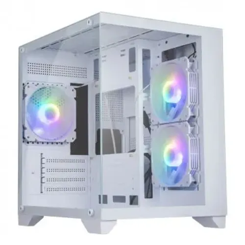 Gabinete Gamer Bluecase Soul Pro, mATX, Lateral Vidro, USB 3.0, 3x Fan, Sem Fonte, Branco 