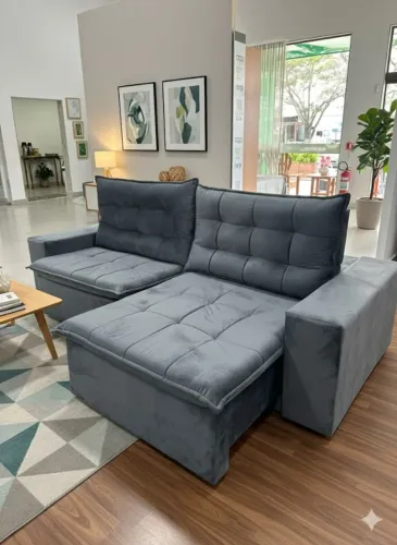 Promoção Sofá Retrátil e Reclinável Las Vegas de 2.52/m novo