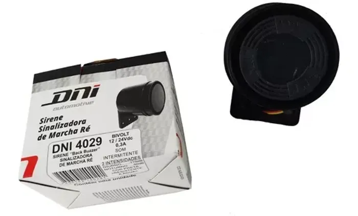Sirene Veicular Sinalizadora de Marcha Ré 12v-24v Universal