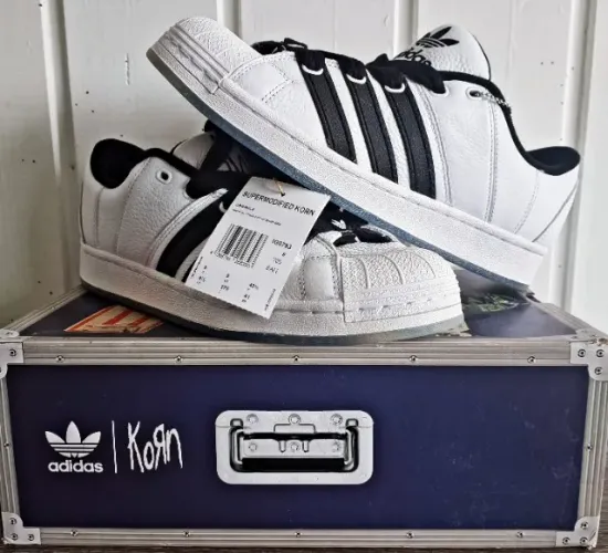 Tenis Adidas Superstar Supermodified Korn Collab tam 41 Raro Nu Metal