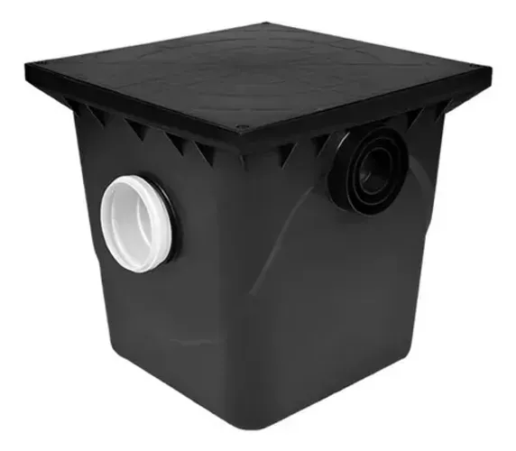 Caixa Gordura 42l Com Cesto Para Limpeza Herc