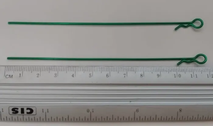 2 Clips de Bolha aluminio anonizado verde 12cm , 1/10 , 1/8
