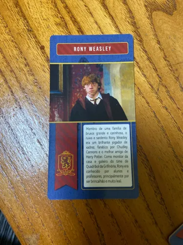 Card harry potter cacau show - Rony Wesley 