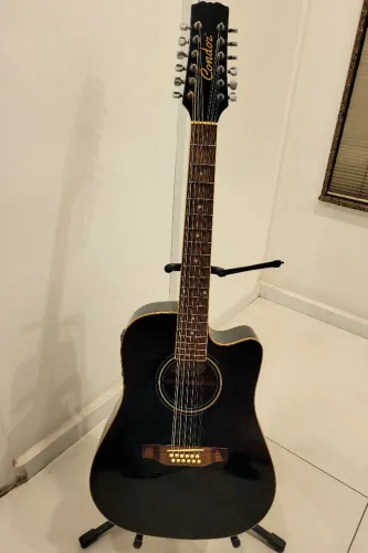VIOLÃO CONDOR 12 CORDAS, MODELO DC7012BK, CAPTAÇÃO ORIGINAL CONDOR, LINDA SONORIDADE !!!