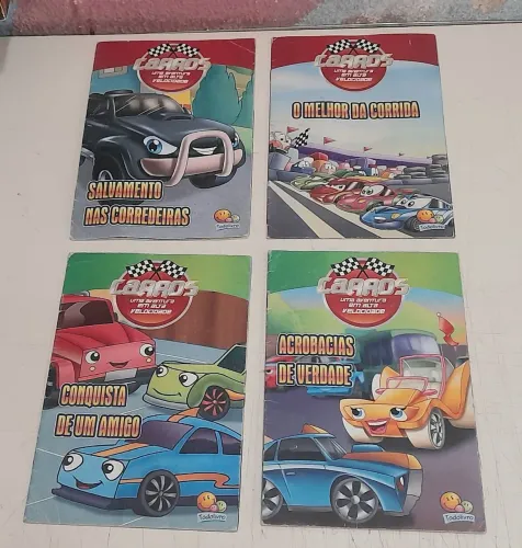 Livros infantis Coleção Carros - Uma Aventura em Alta Velocidade