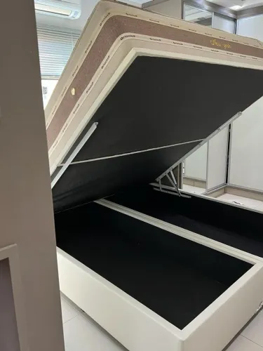 Cama Box Queen com Baú - Orthocrin
