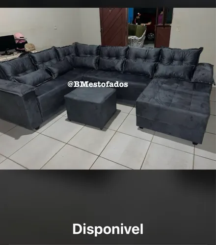 Sofá de luxo de canto