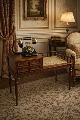 Antiga mesinha de telefone