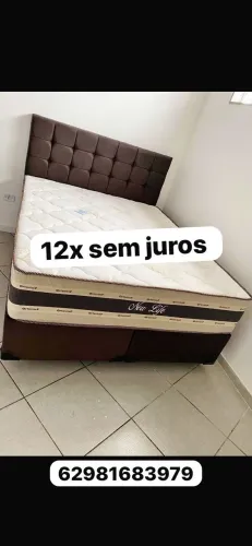 Cama box colchão molas e base