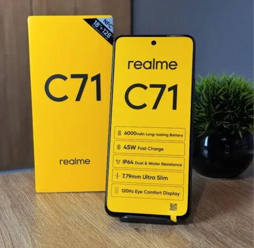 Realme C71 - 256/8/16- 18GB RAM 1 Ano de Garantia