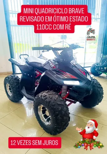 MINI QUADRICICLO BRAVE MXF 110CC COM RÉ EM ÓTIMO ESTADO EM 12 VEZES SEM JUROS 