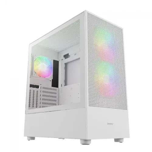 Gabinete Gamer Gamdias Talos E3 Mesh Elite White Com 3 Fans ARGB - WZetta