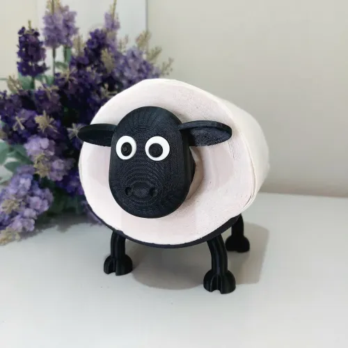 Suporte de Papel Higiênico Criativo em Formato de Ovelha