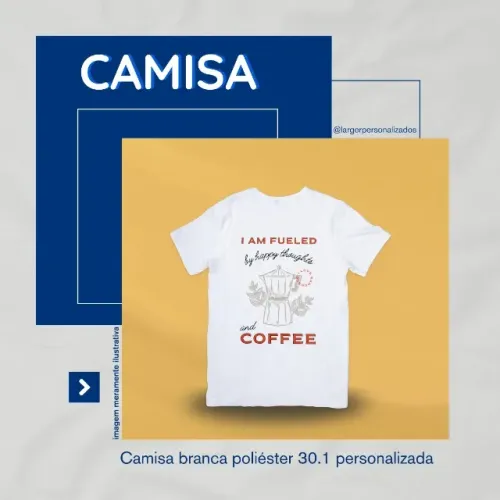 Camisa personalizada em poliéster 30.1