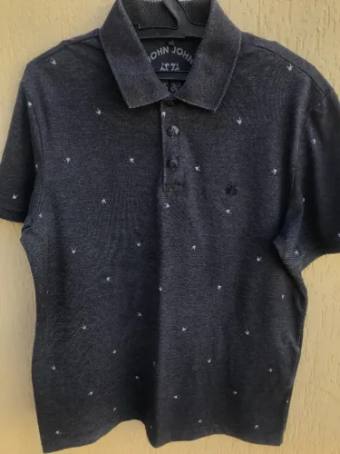 Camisa Gola Polo Cinza John John (Usado)