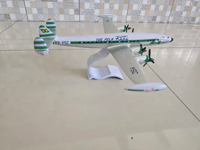 Maquete Lockheed Constellation - Voe Pela Real
