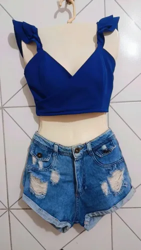 Cropped + Short jeans num 38
