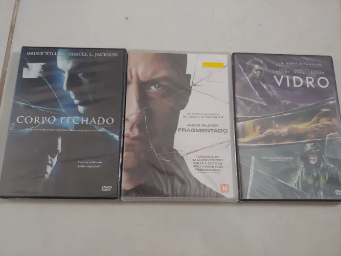 Dvds Trilogia Corpo Fechado . Fragmentado . Vidro