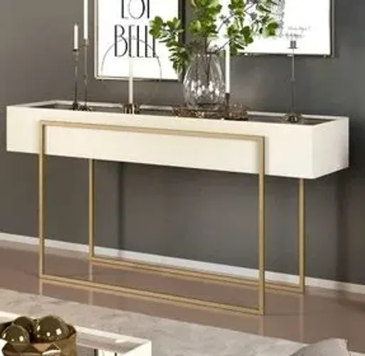 Conjunto Mesa de Centro e Aparador Pilar 100% MDF - Oferta!