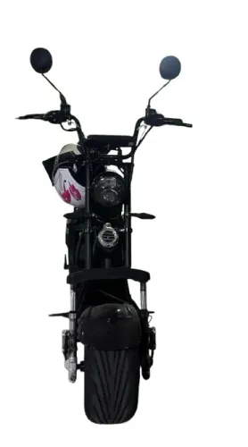 Scooter Elétrica Estilo Chopper | Até 32 km/h | Capacete + Cadeirinha Inclusos