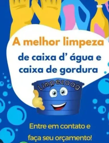 Limpeza de caixa d'água e gordura 