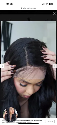 Lace Front castanho escuro 