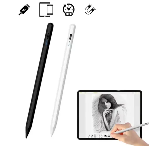Caneta Touch Screen Ponta Fina Desenho iPad iPhone Android Alta Precisão