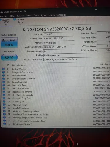 SSD 2tb Kignston NVME