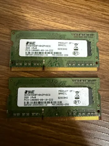 Memória RAM SMART DDR3 4GB 1333mhz(2x2GB) para Notebook