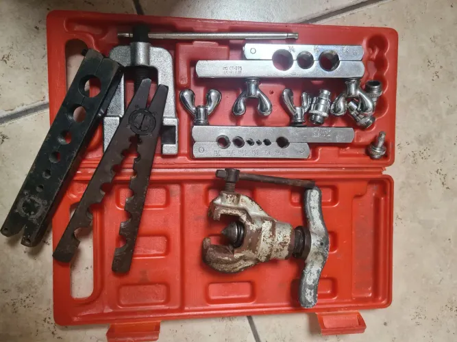 Kit flangeador de tubo cobre. kit alargador