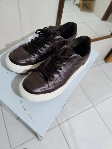 Sapato masculino salto branco
