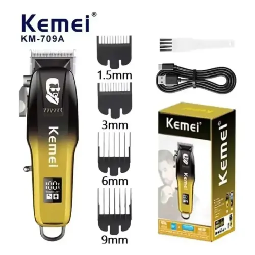 Maquina de cortar cabelo kemei km-709a