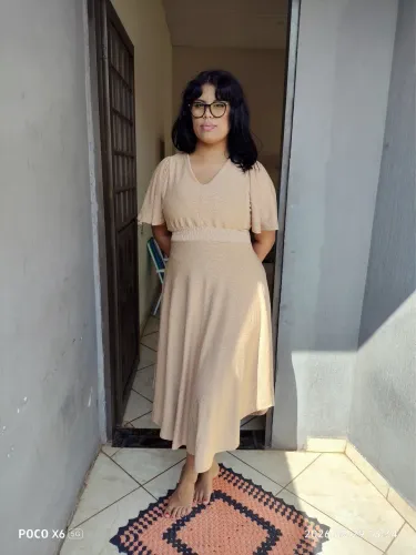 Vestido bege